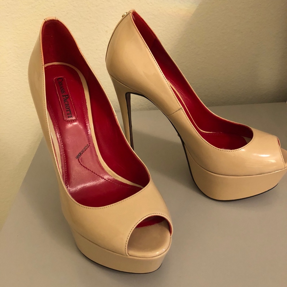 Cesare Paciotti Nude Heels Brand New